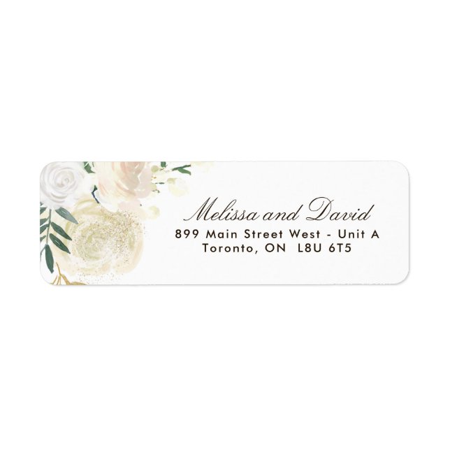 Romantic Woodland  Return Address Labels (Front)
