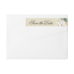 Romantic Woodland Wedding RSVP Wraparound Label