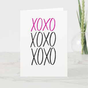 Romantic Xoxo I Love You Card