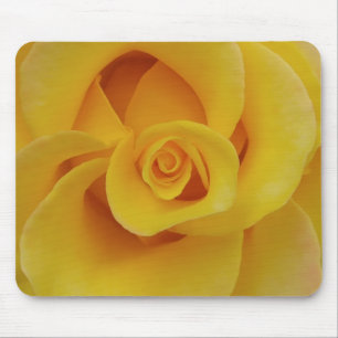 Romantic Yellow Rose Petals Mouse Mat