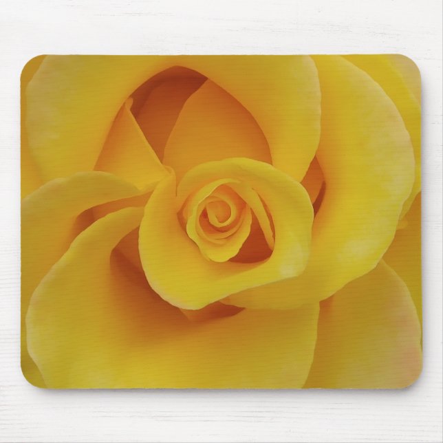 Romantic Yellow Rose Petals Mouse Mat (Front)