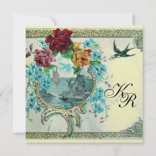 ROMANTİCA 3 MONOGRAM, ice metallic paper Announcement