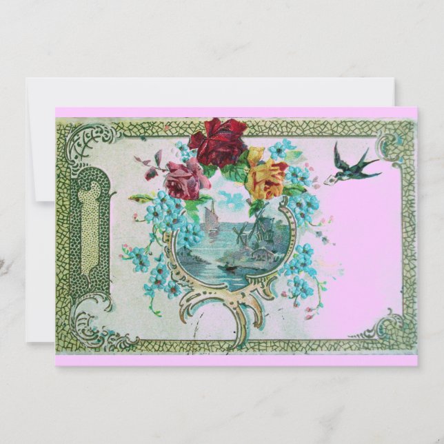 ROMANTICA 3 ,pink gold metallic Save The Date (Front)