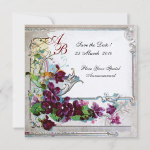 ROMANTICA  4 MONOGRAM 2 INVITATION