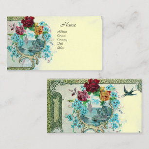 ROMANTICA Antique Wedding Flowers Roses,Floral Business Card