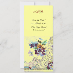 ROMANTİCA Blue Yellow Floral Wedding Programme