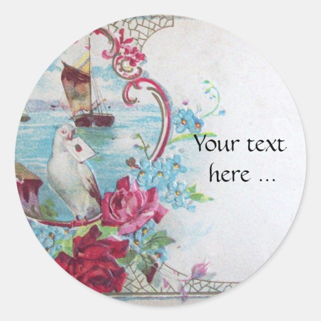 ROMANTICA CLASSIC ROUND STICKER (Front)