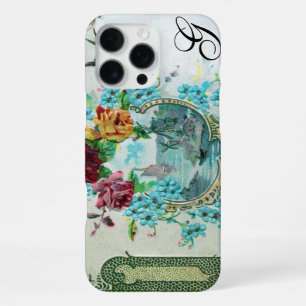 ROMANTICA FLORAL MONOGRAM ROSES AND FLYING BIRD iPhone 16 PRO MAX CASE