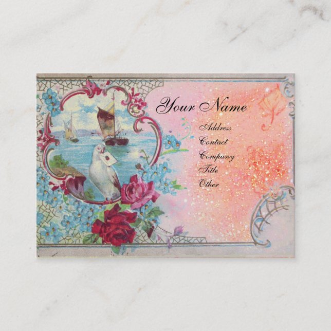 ROMANTICA MONOGRAM 3 BUSINESS CARD (Front)