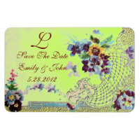 ROMANTİCA  MONOGRAM ,Save The Date,green