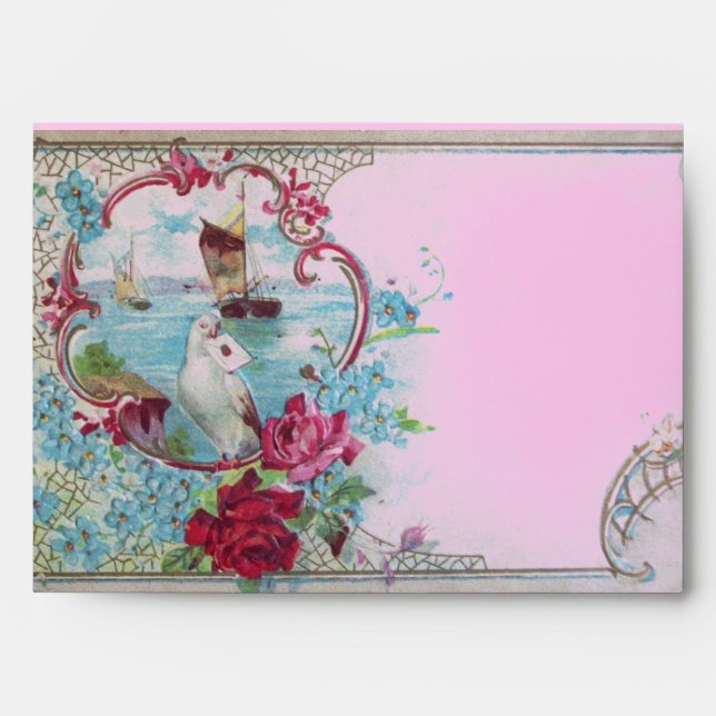 ROMANTICA. pink red blue Envelope (Front)
