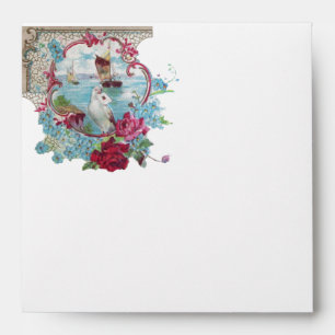 ROMANTICA  pink red blue white Envelopes