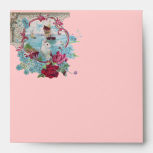 ROMANTICA pink red blue white Envelopes