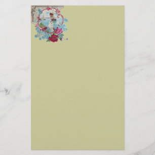 ROMANTİCA ,pink red blue white grey Stationery