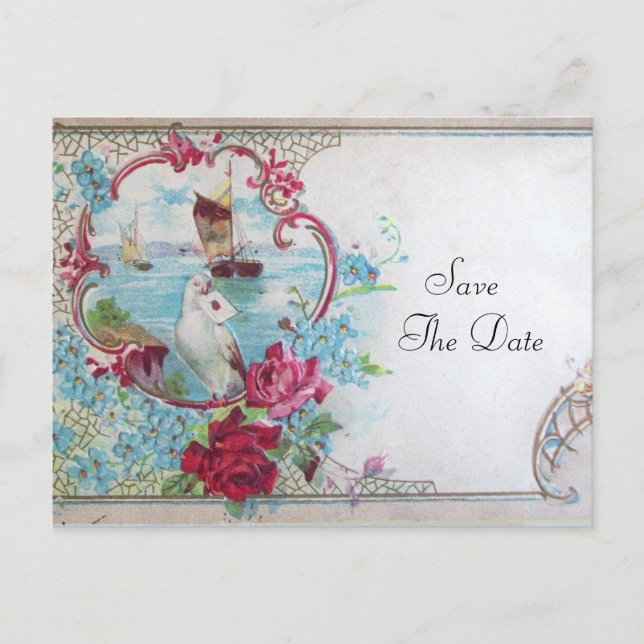 ROMANTICA SAVE THE DATE ANNOUNCEMENT POSTCARD (Front)