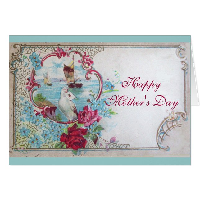 ROMANTICA / WHITE DOVE WITH LETTER MOTHER'S DAY (Front Horizontal)