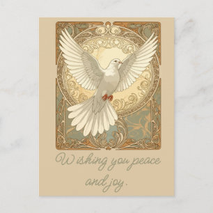 Romantically Nostalgic Peace Dove Greeting Card