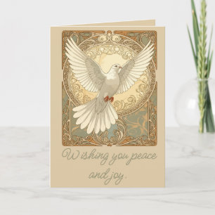 Romantically Nostalgic Peace Dove Greeting Card