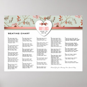 RomanticCharm Vintage Floral Wedding collection Poster