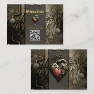 Romanticism in wheels and tubes the steampunk soul enclosure card