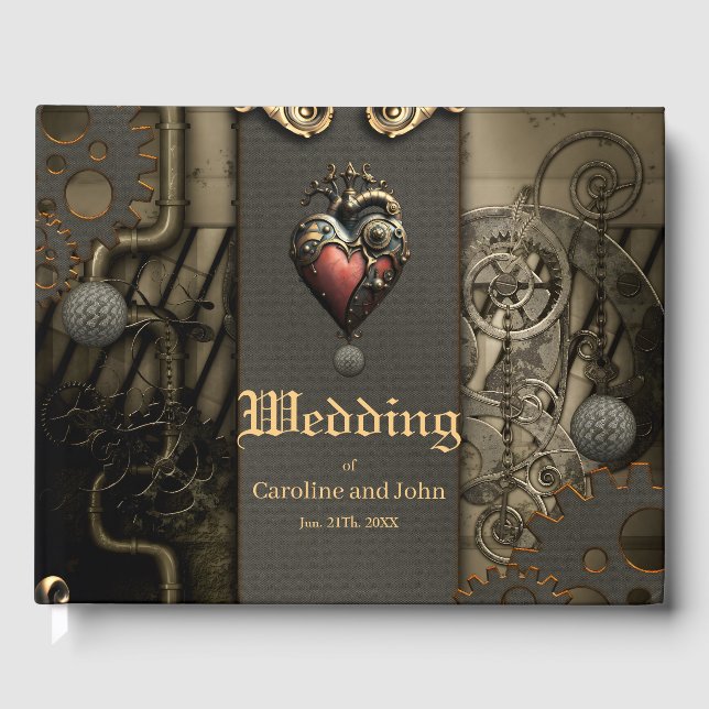 Romanticism in wheels and tubes the steampunk soul guest book (Front)