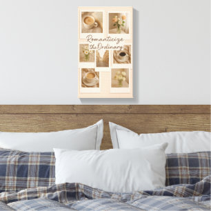 Romanticize the Ordinary – Aesthetic Polaroid Wall Canvas Print