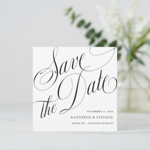 Romantique and Elegant Save The Date Card Square