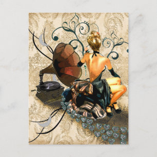 romantique postcard