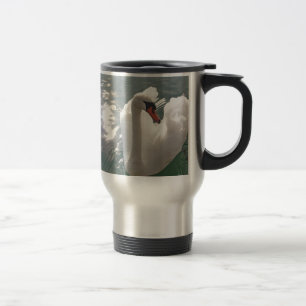 Romantischer weisser Schwan Travel Mug