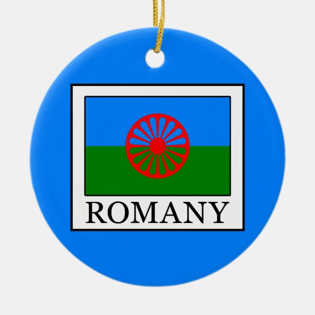 Romany Ceramic Tree Decoration (Front)