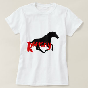 Romany Gypsy text and horse T-Shirt