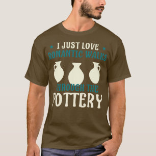 Romc Walks Through the Pottery Funny Ceramic T-Shirt