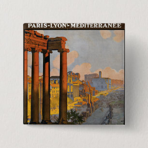 Rome 15 Cm Square Badge