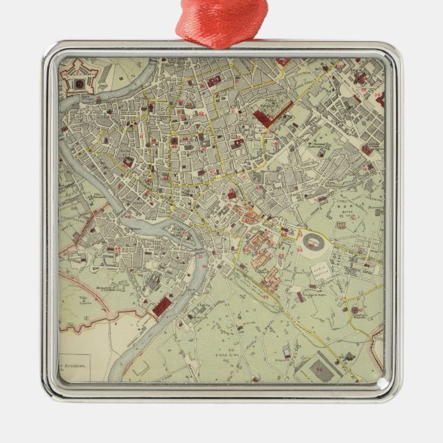 Rome 2 metal tree decoration (Front)