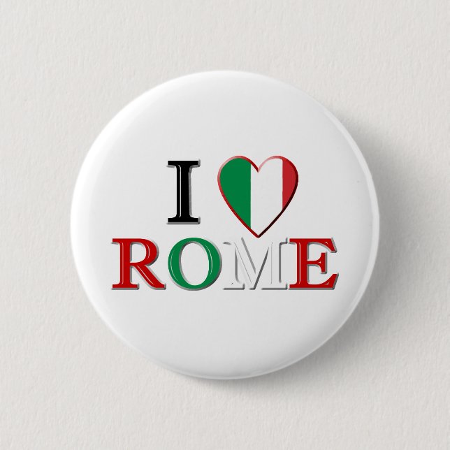 Rome 6 Cm Round Badge (Front)