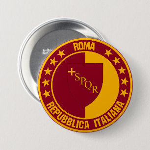 Rome 7.5 cm round badge