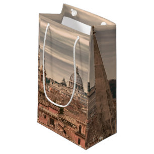 Rome Aerial View From Monte Pincio Sightseeing Small Gift Bag