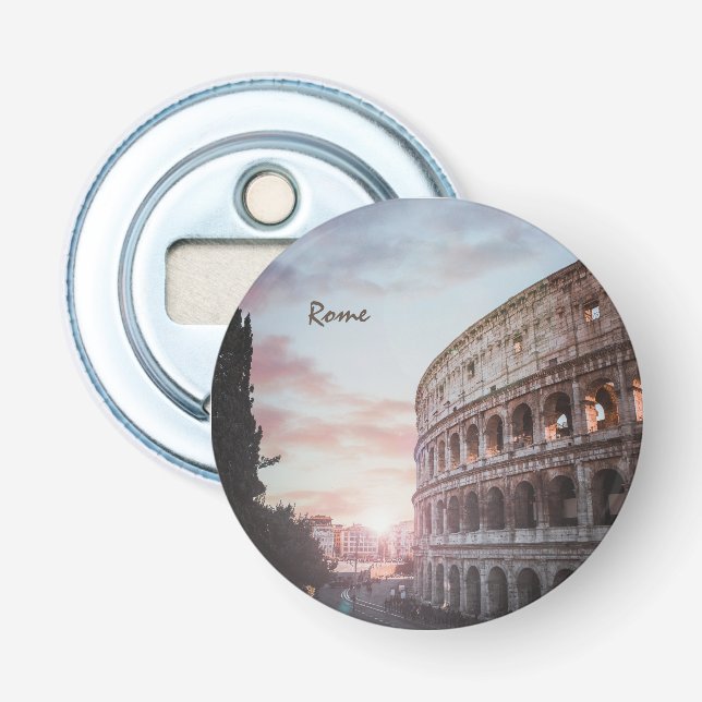 Rome Ancient Architecture sunset cityscape Bottle Opener (Front)