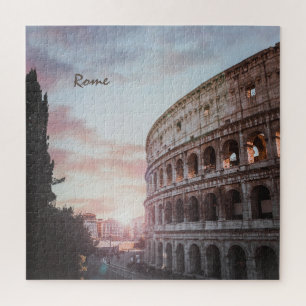 Rome Ancient Architecture sunset cityscape Jigsaw Puzzle