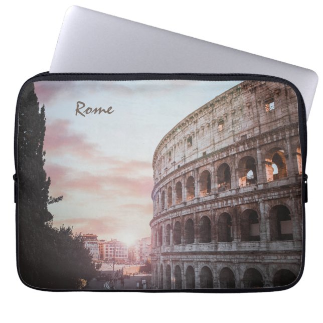 Rome Ancient Architecture sunset cityscape Laptop Sleeve (Front)