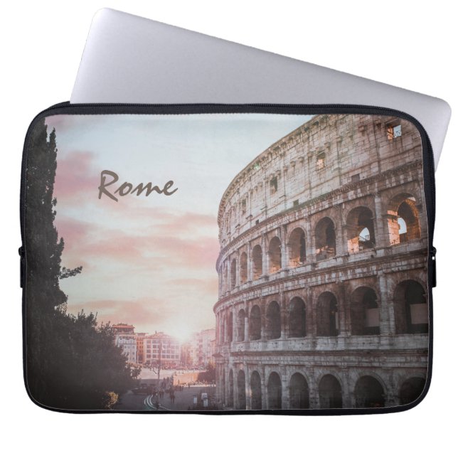 Rome Ancient Architecture sunset cityscape Laptop Sleeve (Front)