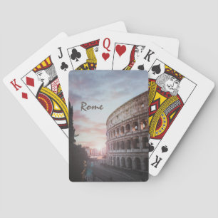 Rome Ancient Architecture sunset cityscape Playing Cards