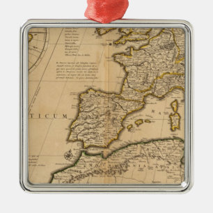 Rome and Eastern Hemisphere Metal Tree Decoration