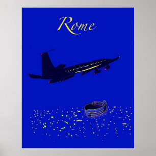 Rome at Night Poster
