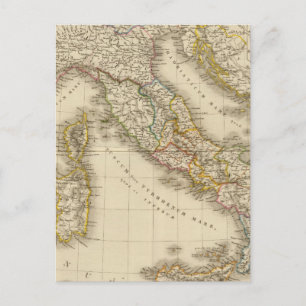 Rome Atlas Map Postcard