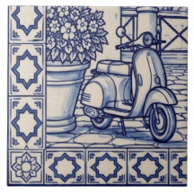 Rome Azulejo Mural Tile 5 of 6 Bottom Left