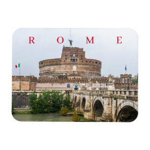 Rome Castel Sant'Angelo view fridge magnet