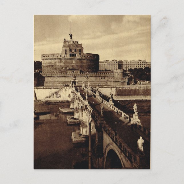 Rome, Castello Santa Angelo Holiday Postcard (Front)