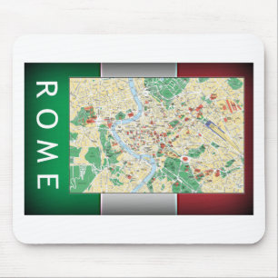 Rome City Map Mouse Mat