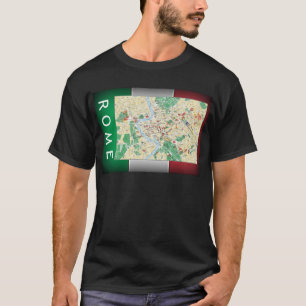 Rome City Map T-Shirt